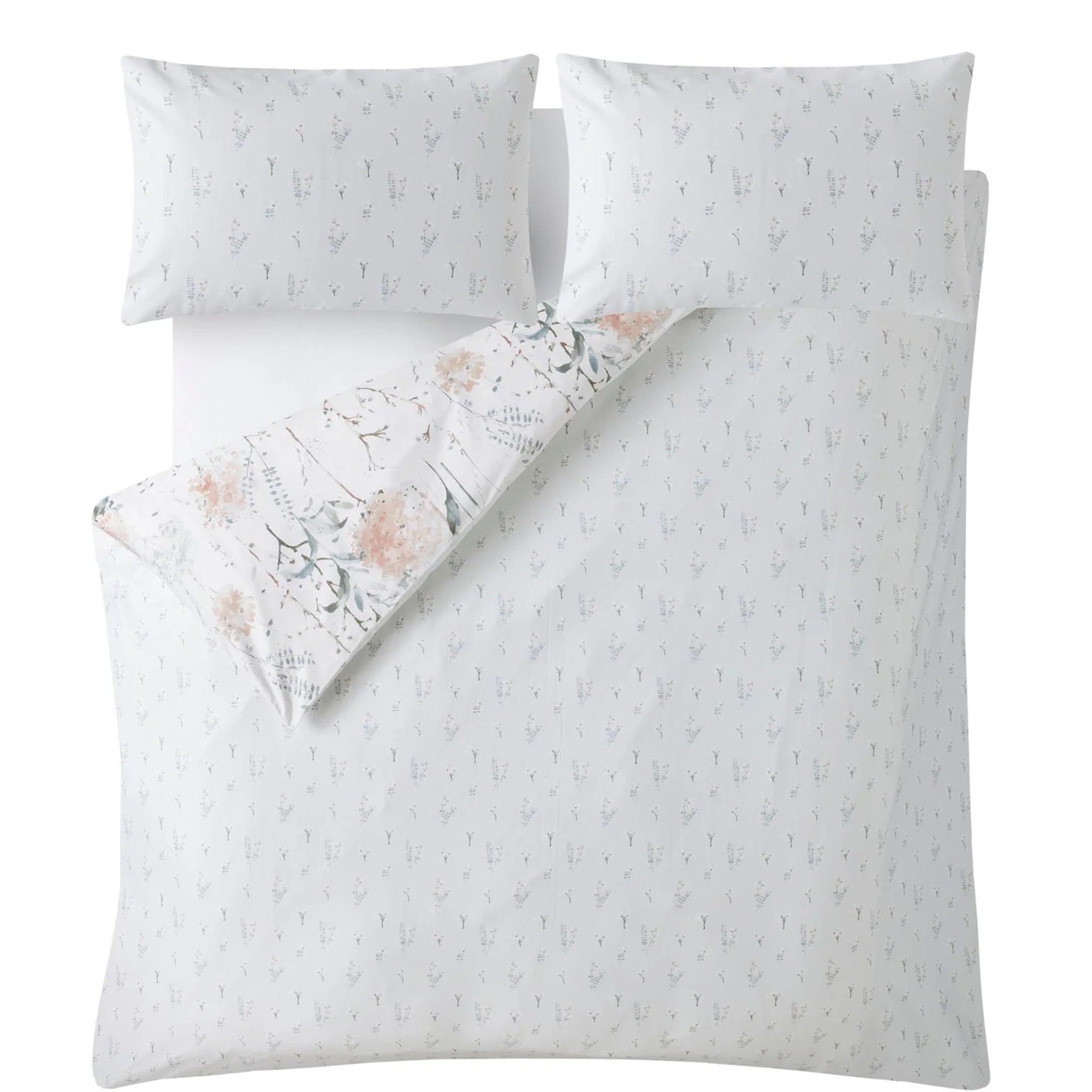 Laura Ashley "Pallington Bloom" Duvet Cover Set in Plaster Pink