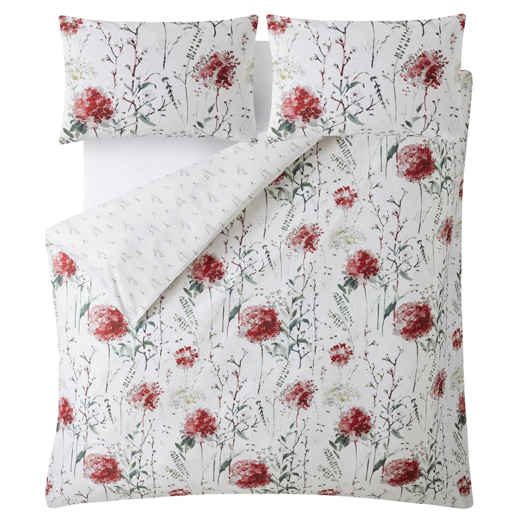 Laura Ashley "Pallington Bloom" Duvet Cover Set in Ruby