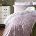 Laura Ashley "Rowsham" Duvet Cover Set in Dark Blush