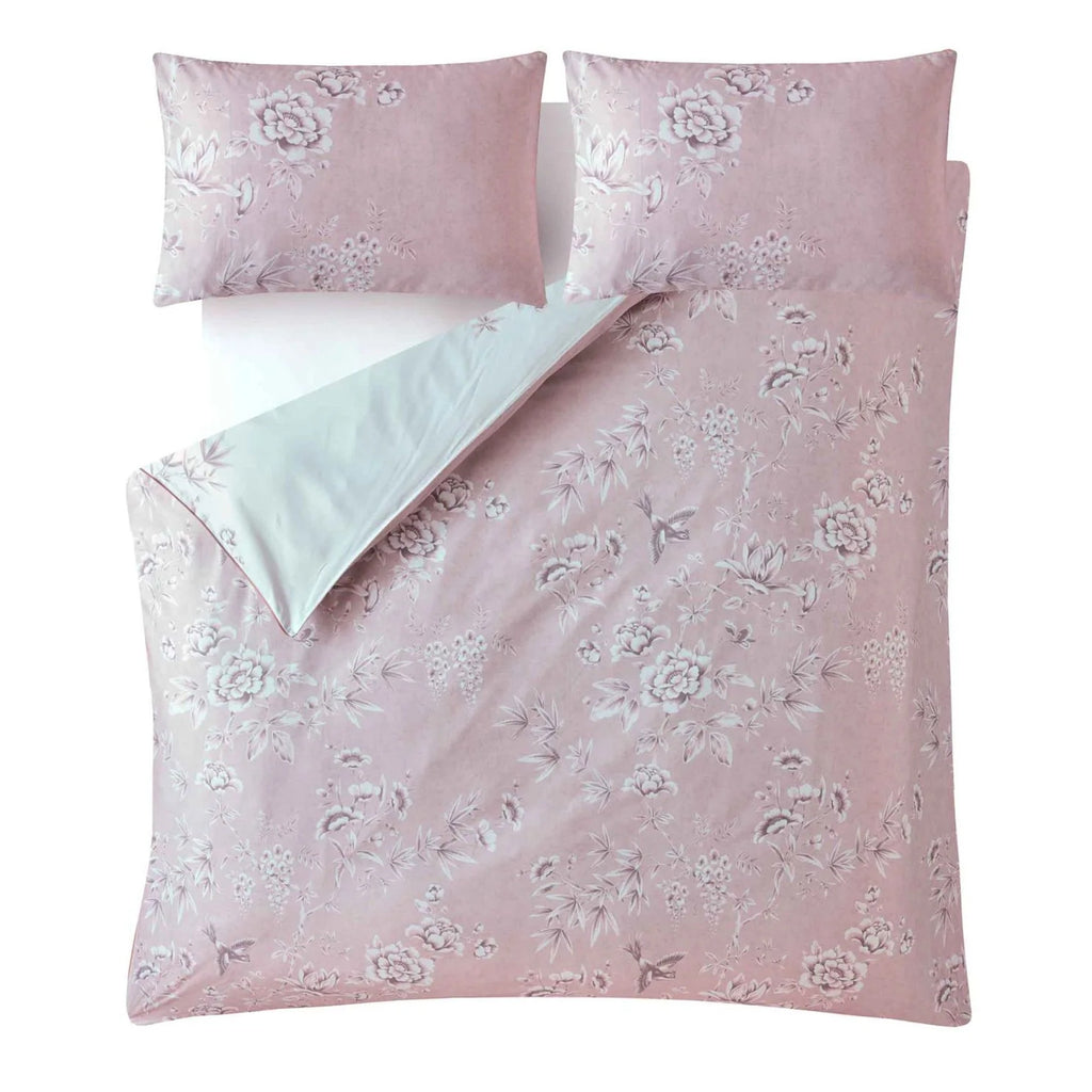 Laura Ashley "Rowsham" Duvet Cover Set in Dark Blush