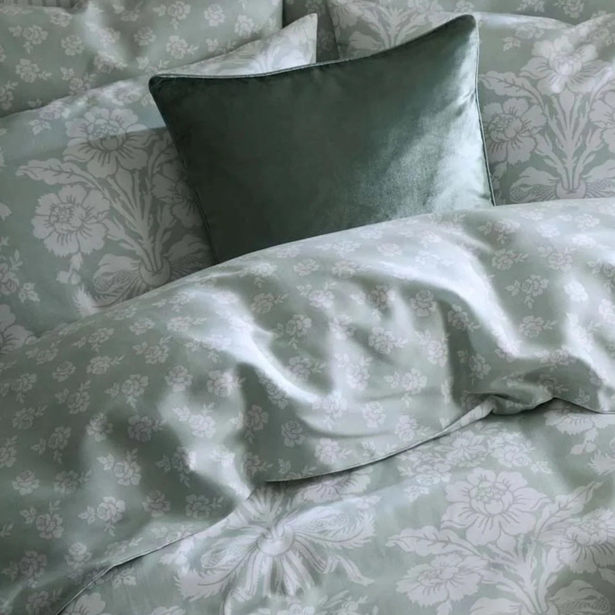 Laura Ashley "Tatton" Duvet Cover Set in Duck Egg