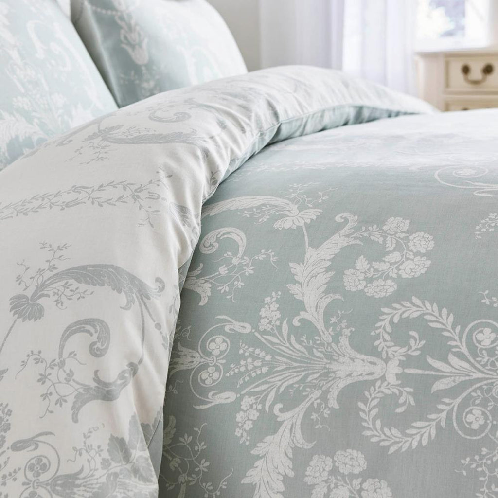 Josette Duvet Cover Set in Duck Egg