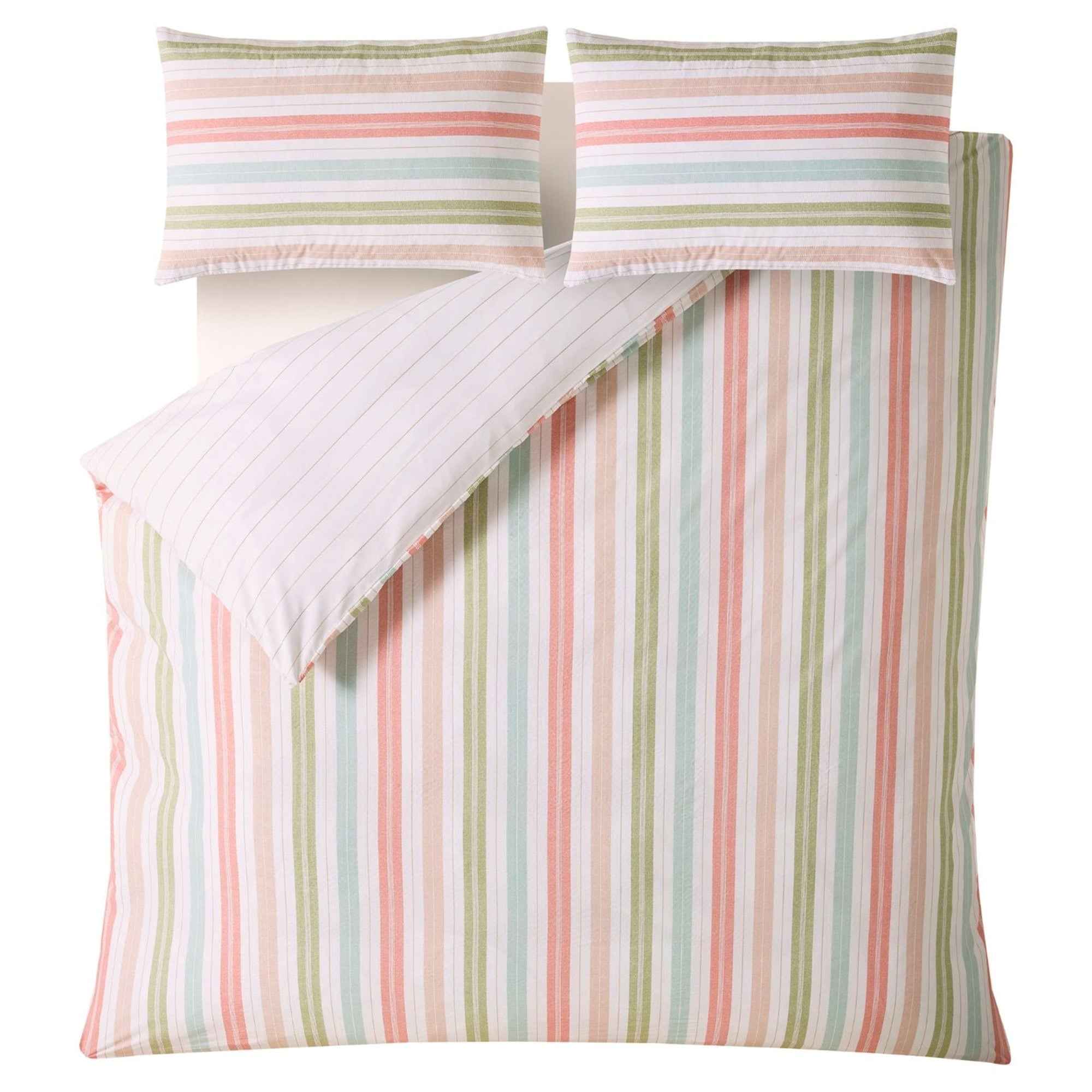 Sophie Stripe Duvet Cover Set in Pink