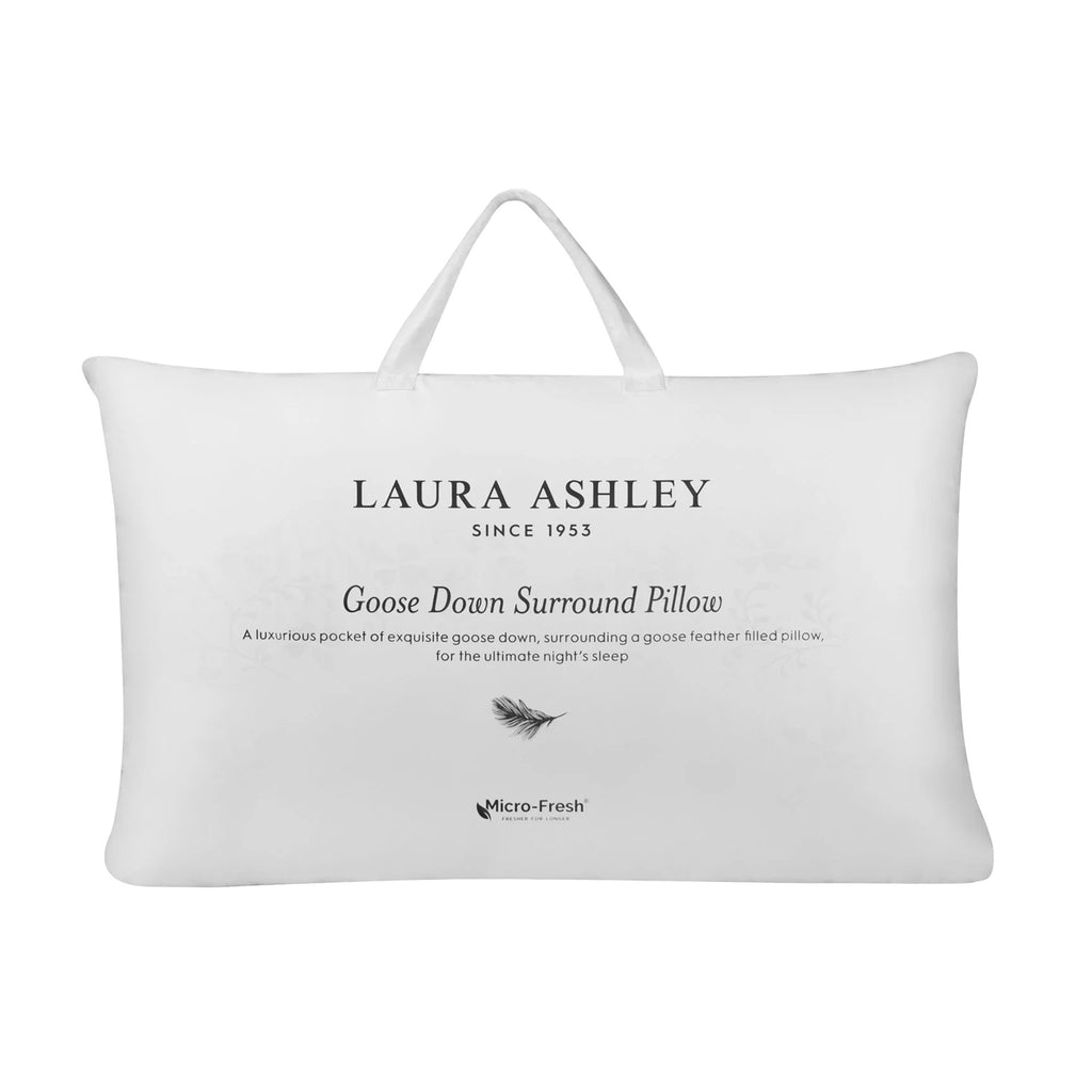 Superior Goose Down Surround Pillow in White