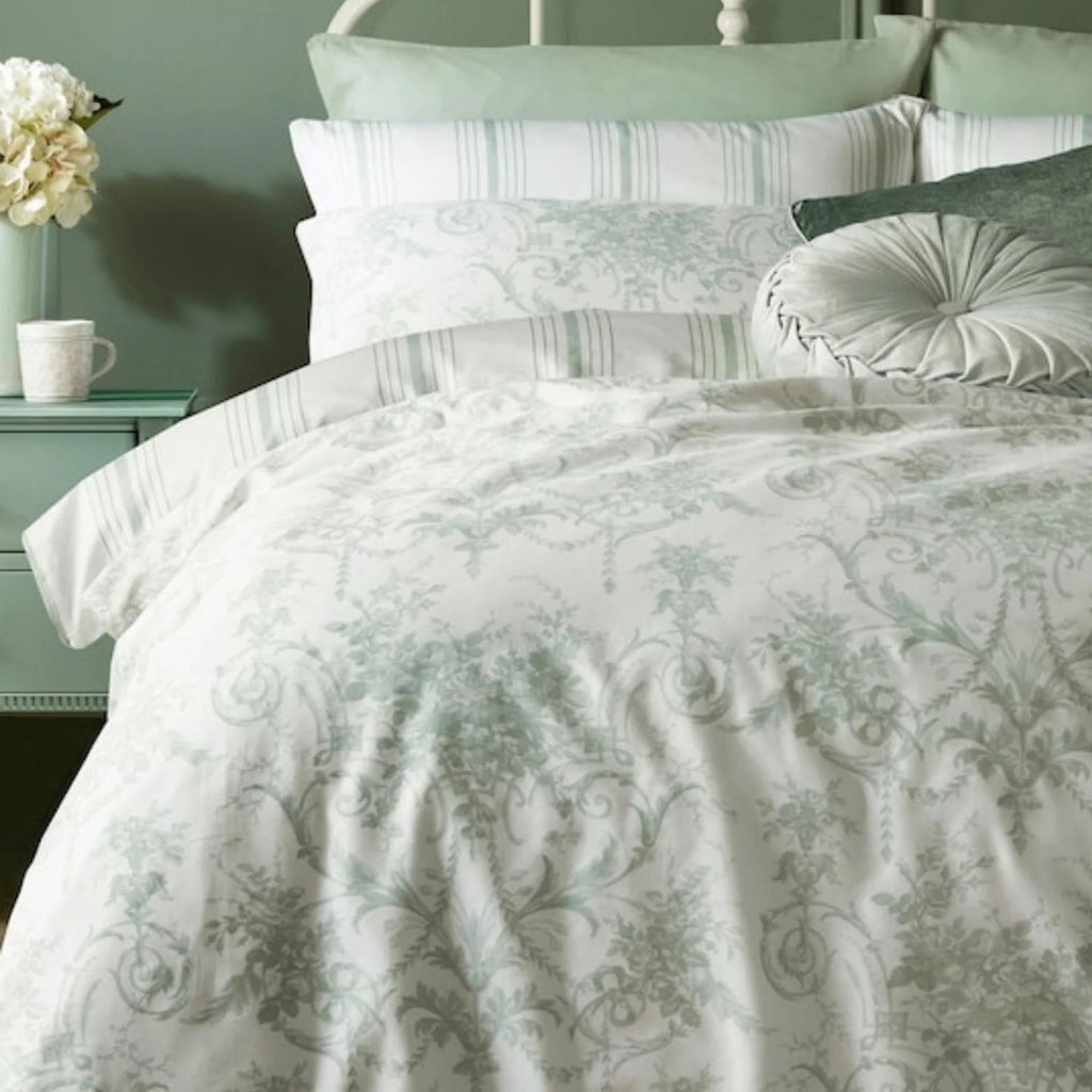 Laura Ashley "Tuileries" Duvet Cover Set in Seaspray