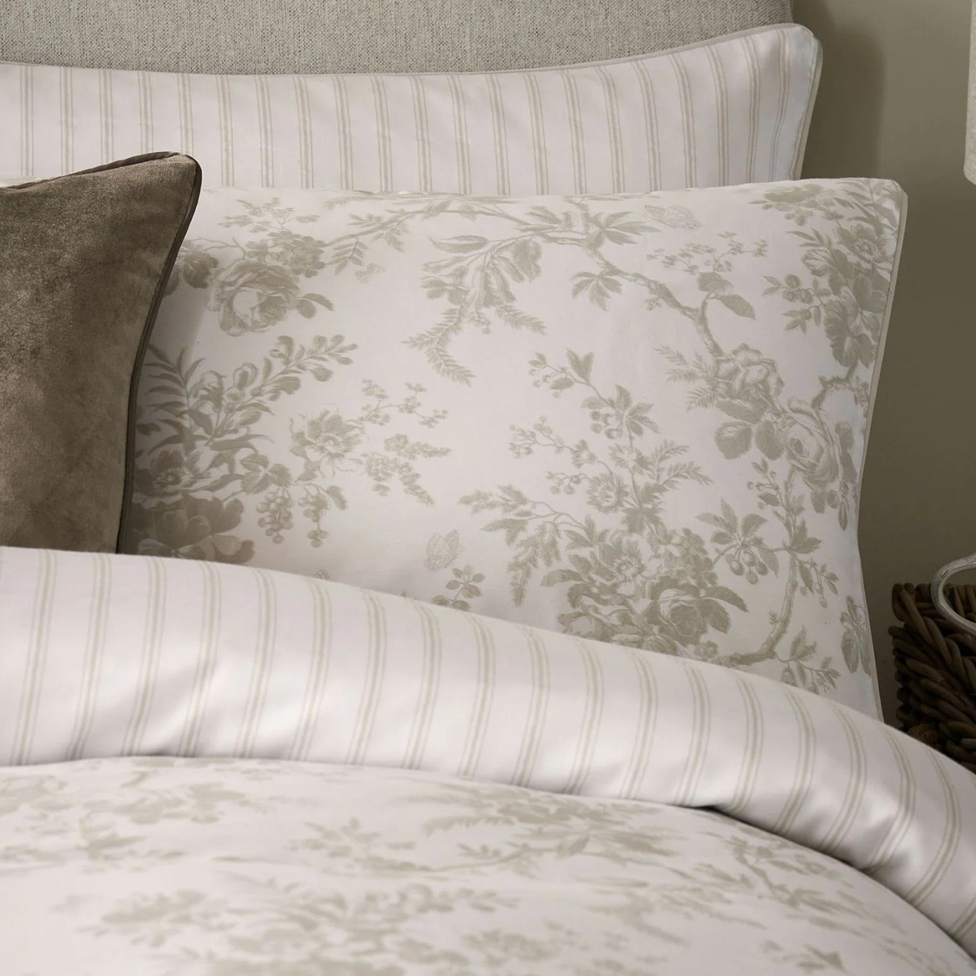 Laura Ashley "Walled Garden" Duvet Cover Set in Dove Grey