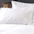 Real Hotel 500 TC Cotton Sateen Flat Sheet in White