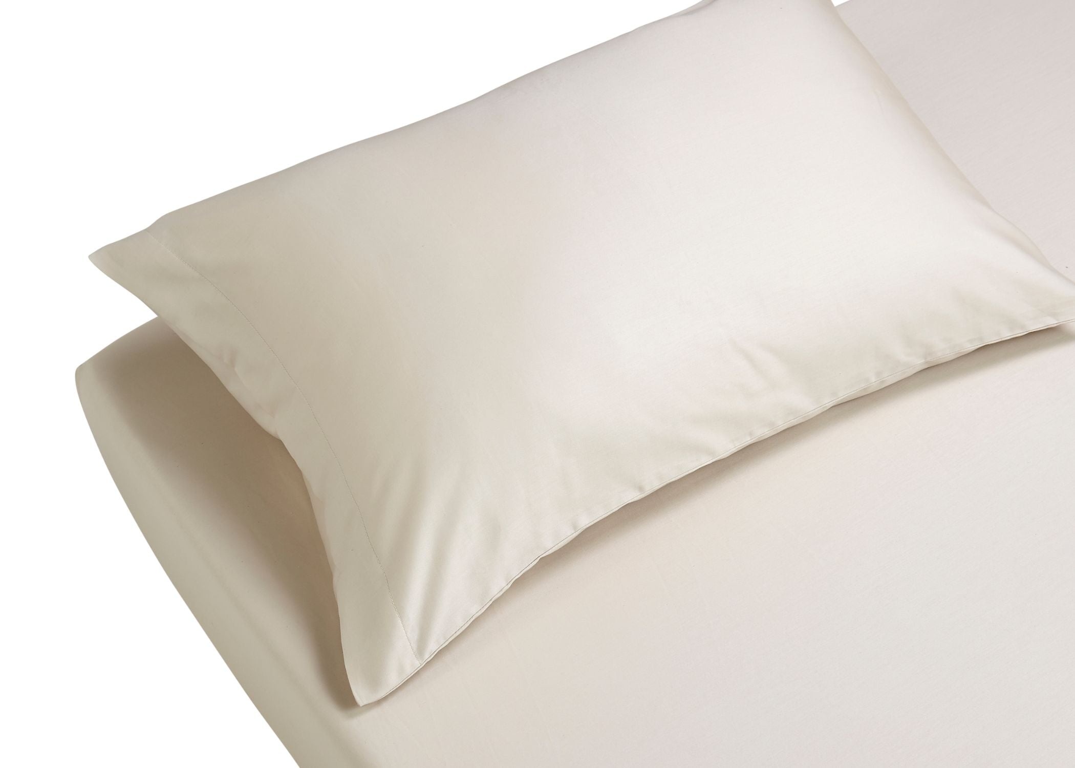 Christy "400 TC Sateen" Plain Dyed Sheets in Linen