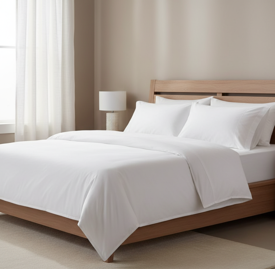 Real Hotel 300 TC Flat Sheet in White
