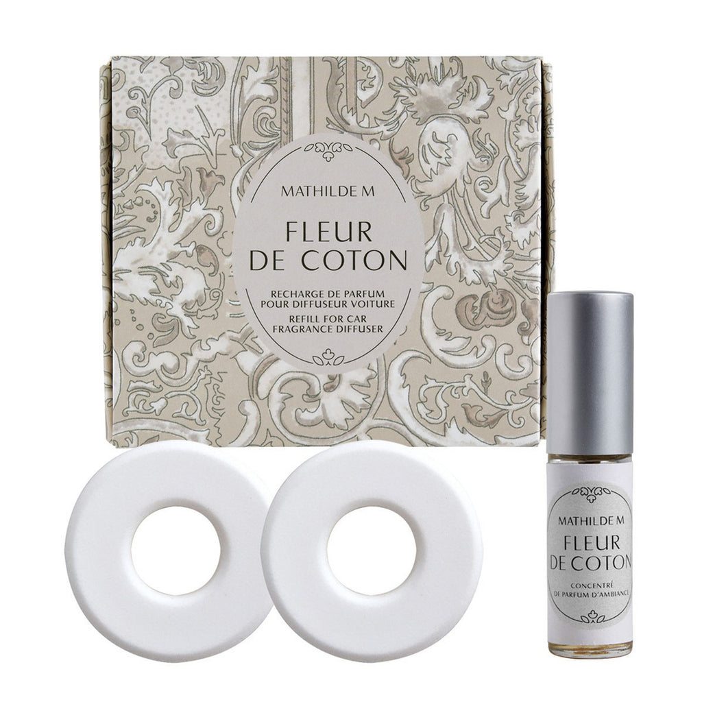 Mathilde "Fleur de Coton" Car fragrance diffuser refill Escapades Parfumées