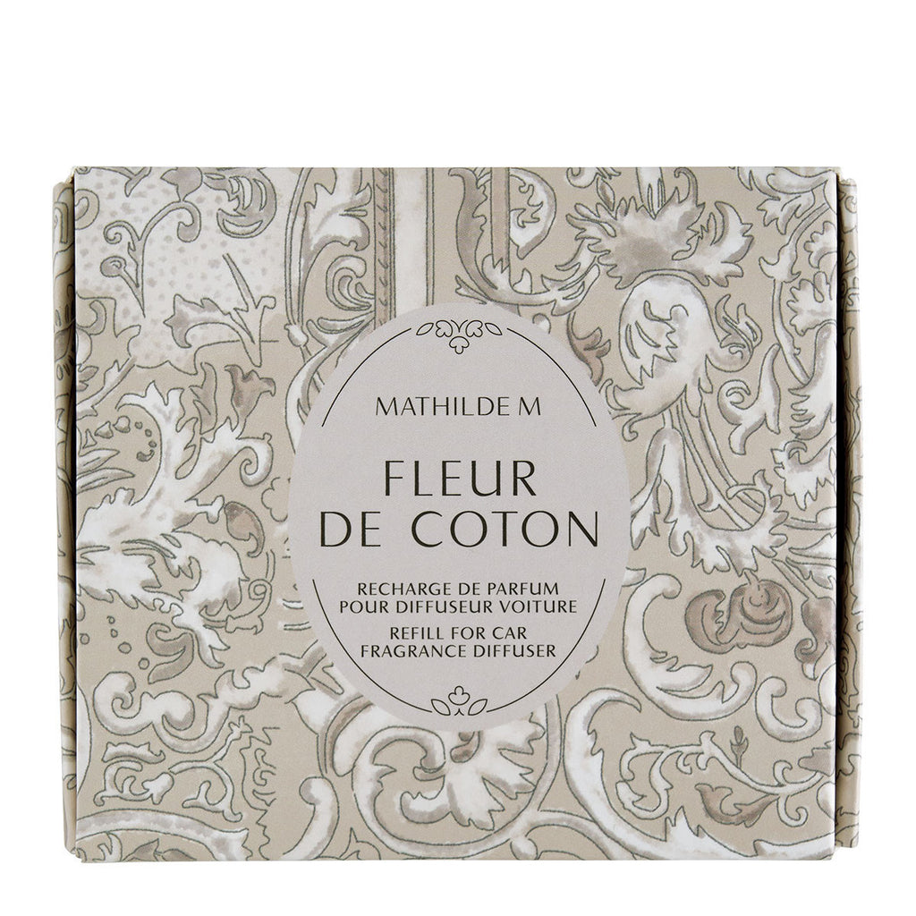 Mathilde "Fleur de Coton" Car fragrance diffuser refill Escapades Parfumées