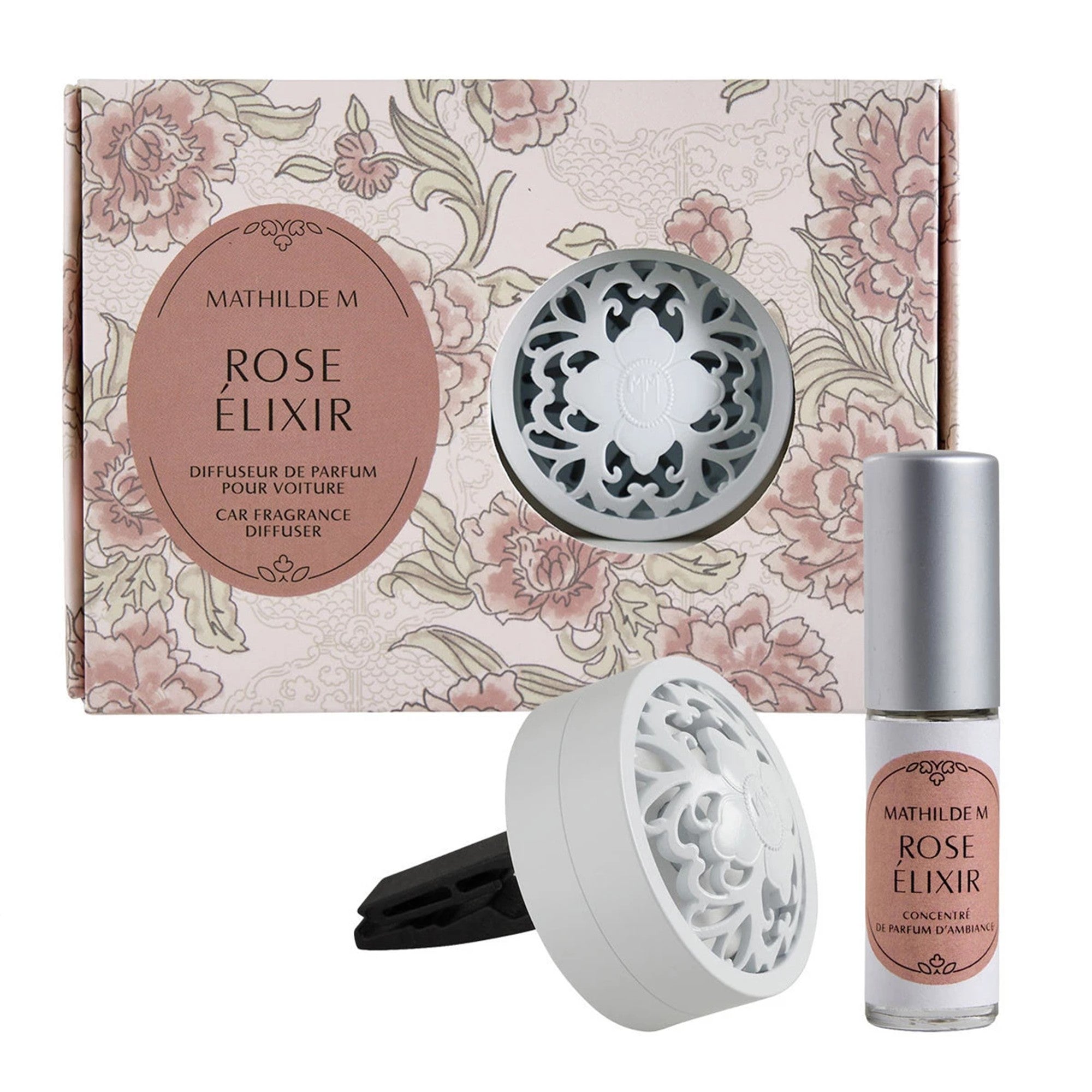Mathilde "Rose Elixir" Car fragrance diffuser Escapades Parfumées