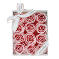Mathilde "Rose Fragrance" Set of 12 roses in Pink and White Soap Sheets