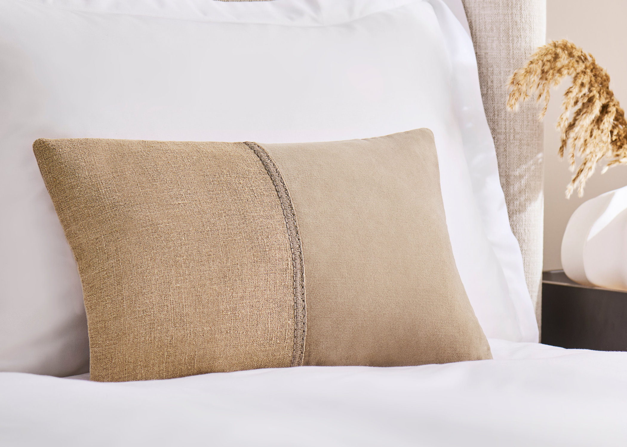 Christy "Menton" Cushion Cover in Sand