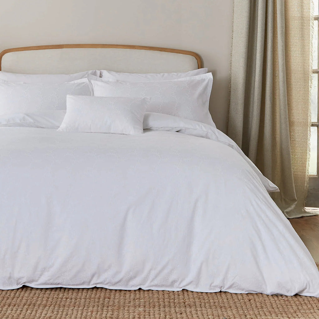 Murmur "Bea" Embroidery Duvet Cover Sets in White