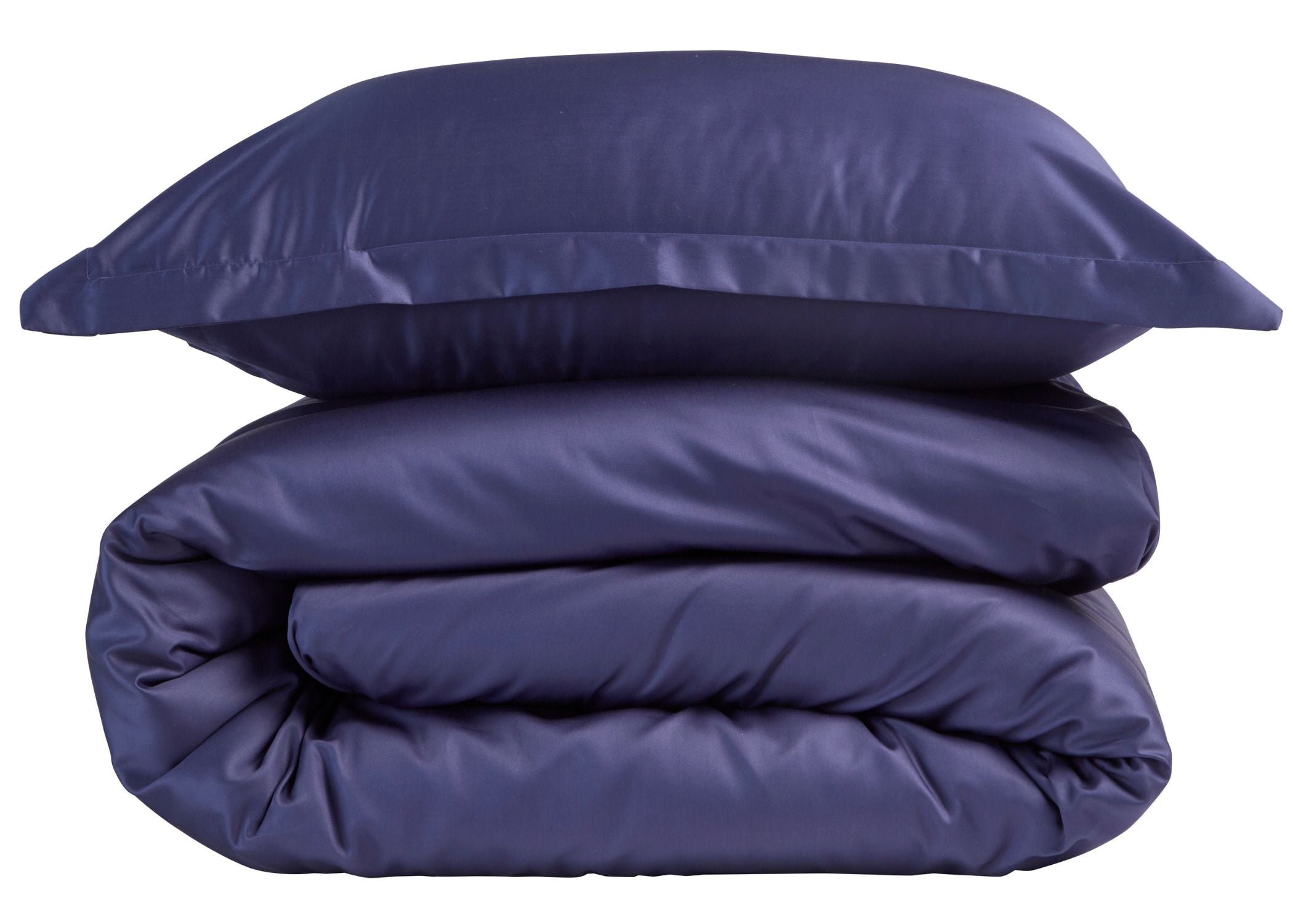 Christy "400 TC Sateen" Plain Dyed Sheets in Navy