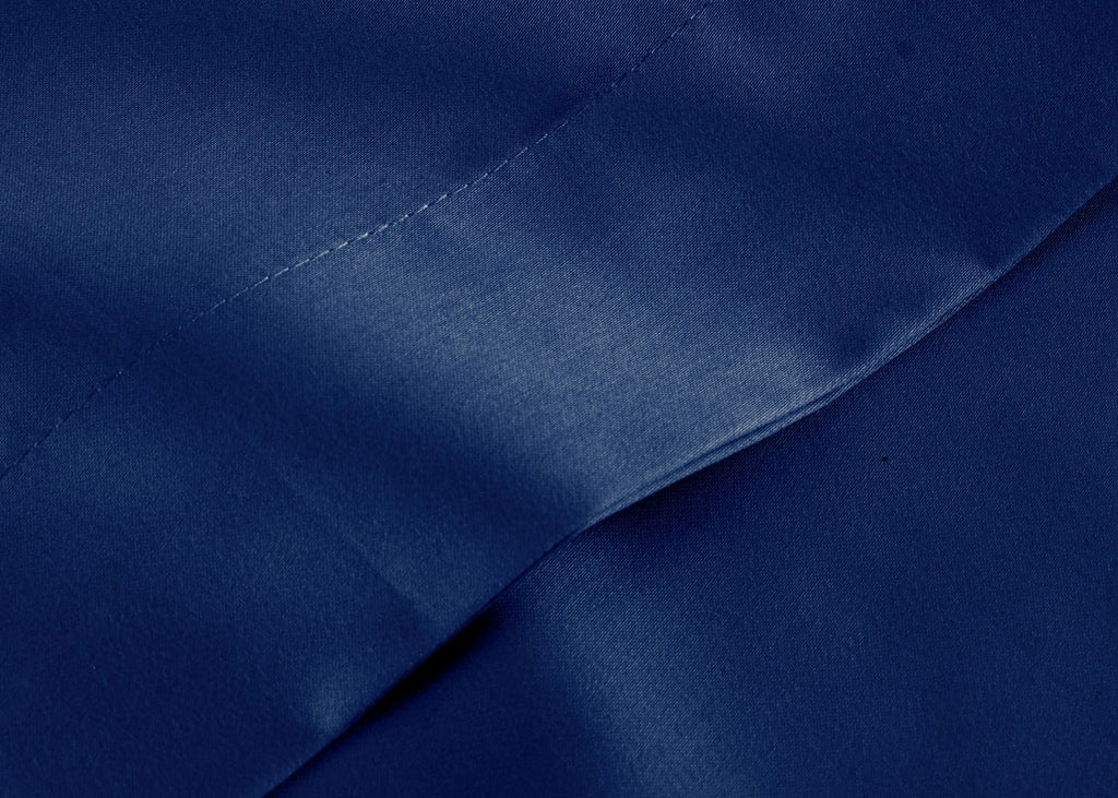 Christy "400 TC Sateen" Plain Dyed Sheets in Navy