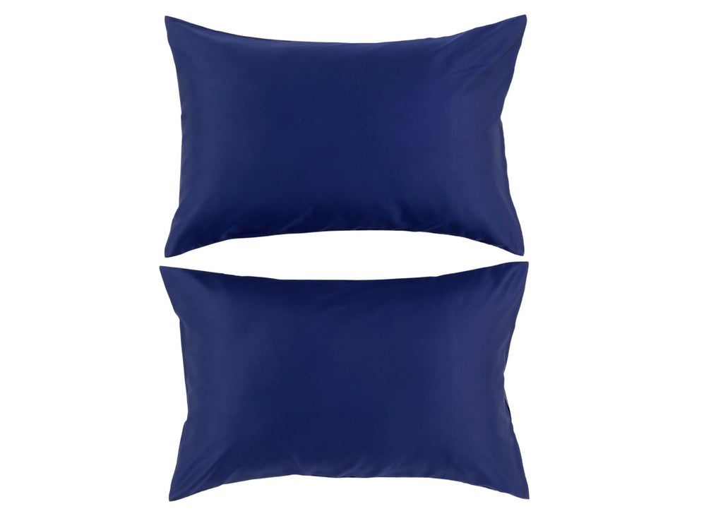 Christy "400 TC Sateen" Plain Dyed Sheets in Navy