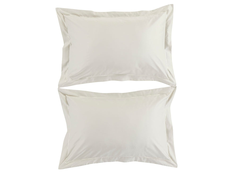 Christy "500TC Hygro Cotton Sateen" Bed Linen with Parchment boarder Stitch