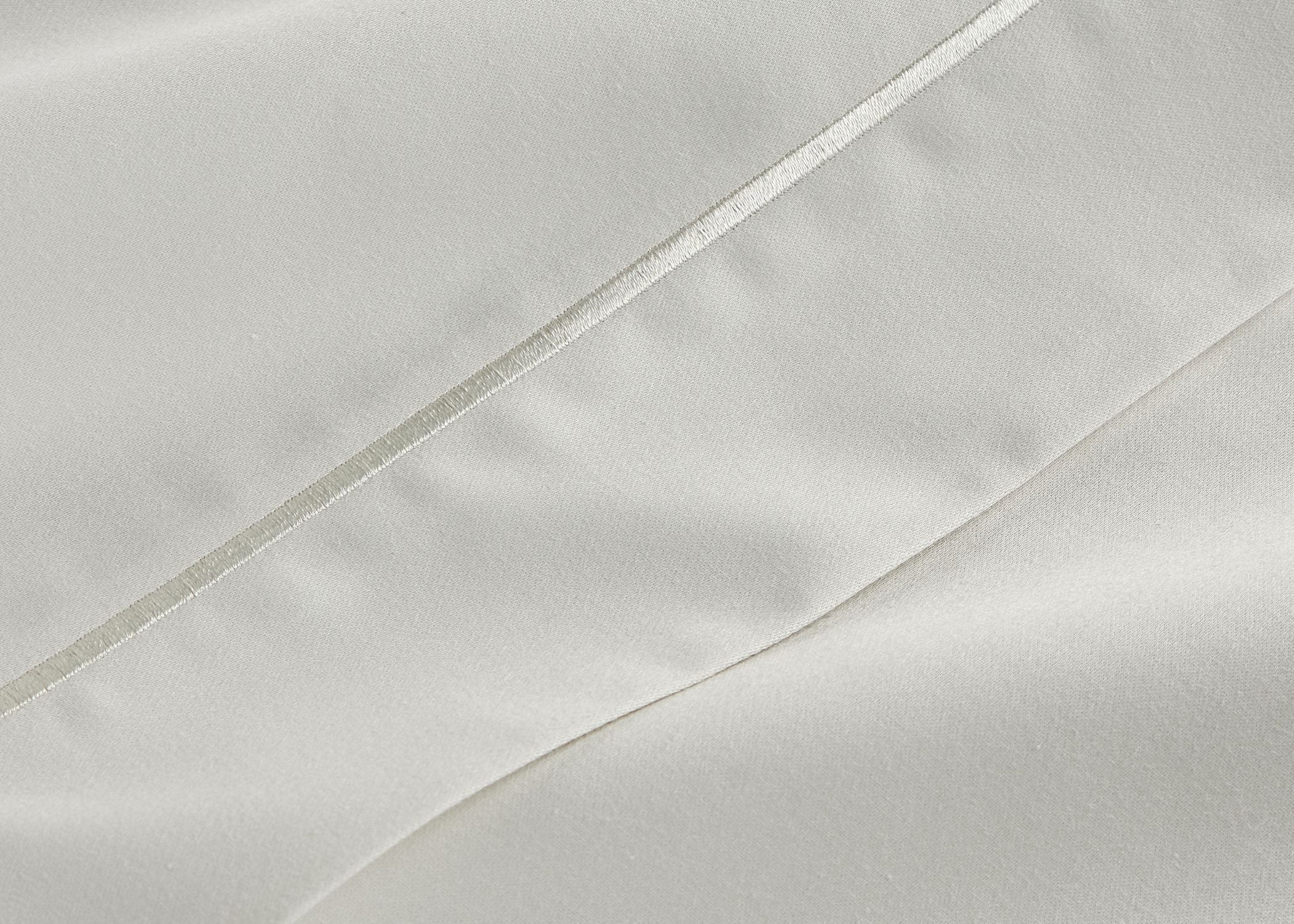 Christy "500TC Hygro Cotton Sateen" Bed Linen with Parchment boarder Stitch