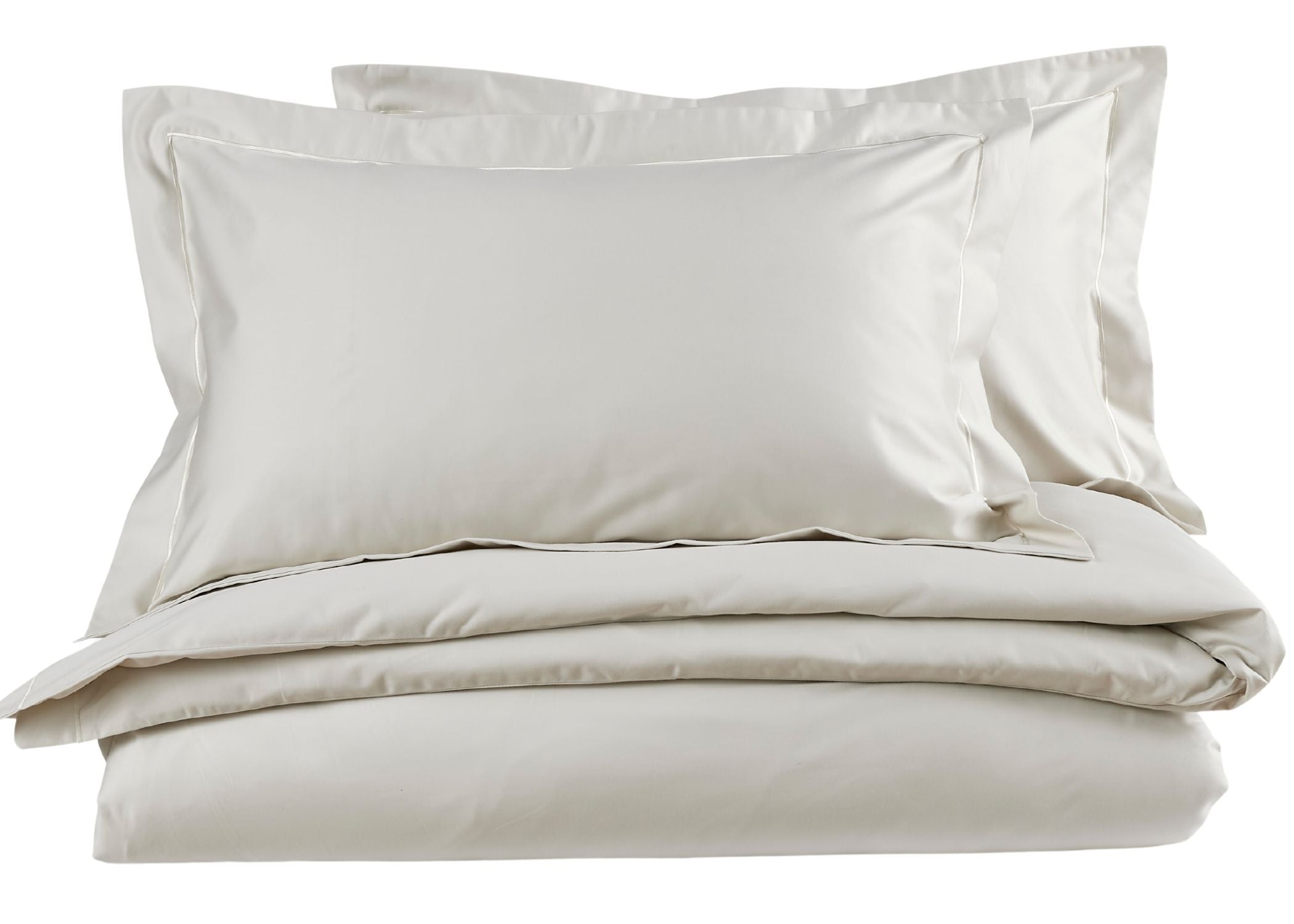 Christy "500TC Hygro Cotton Sateen" Bed Linen with Parchment boarder Stitch