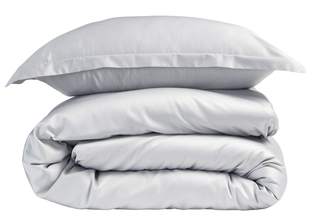 Christy "400 TC Sateen" Plain Dyed Sheets in Colour Platinum