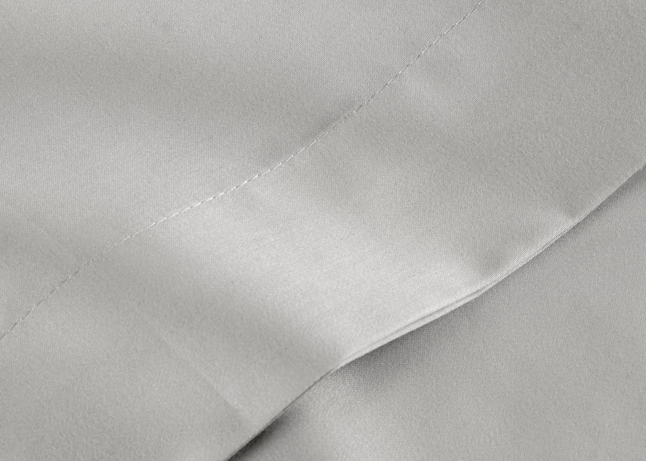 Christy "400 TC Sateen" Plain Dyed Sheets in Colour Platinum