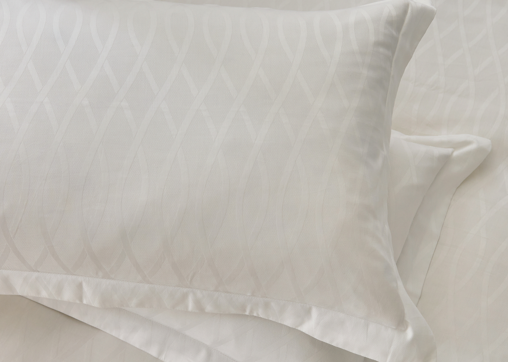 Bedeck of Belfast "Ravello" Duvet Cover Set in Chalk