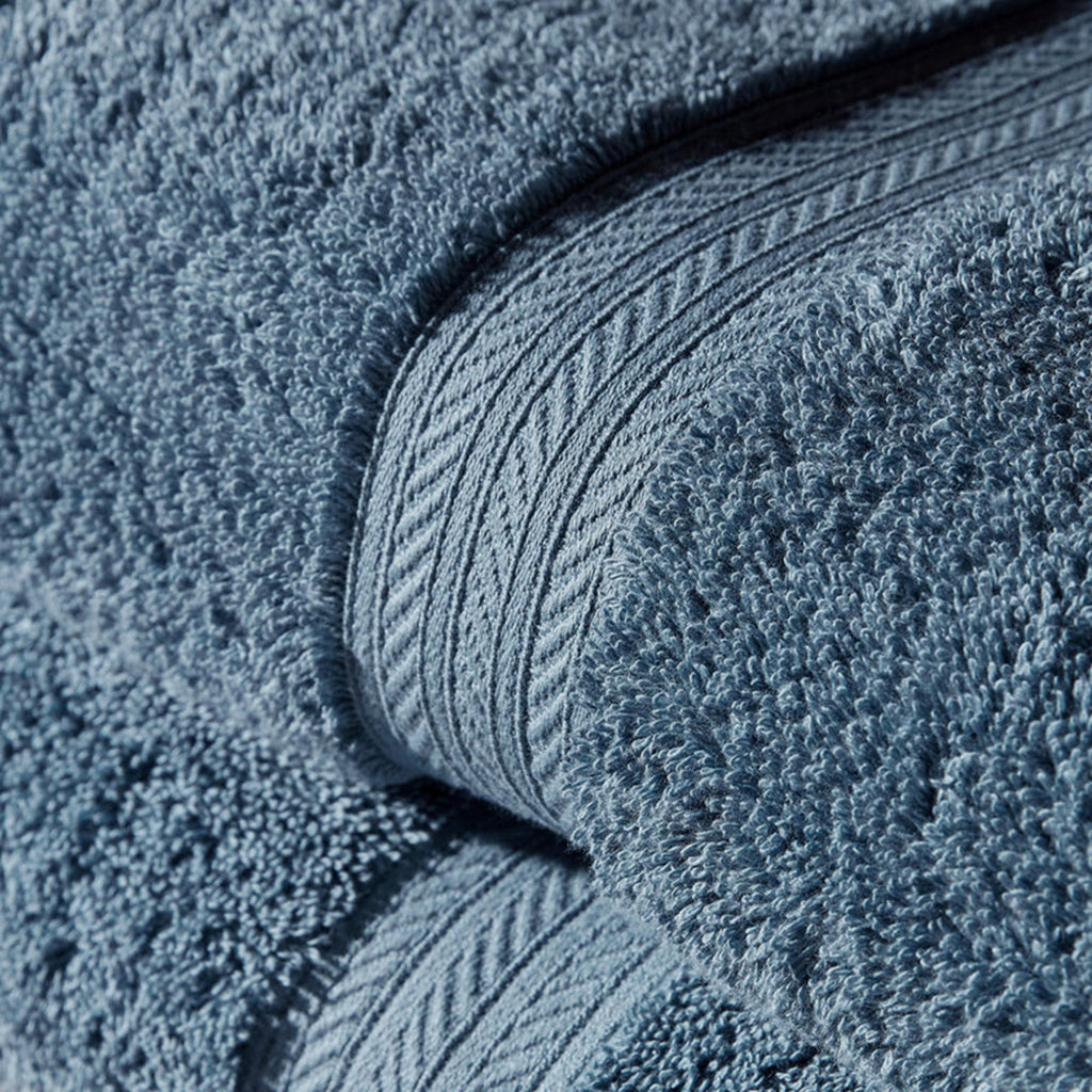 Renaissance Egyptian Cotton Bath Towels Collection in Denim