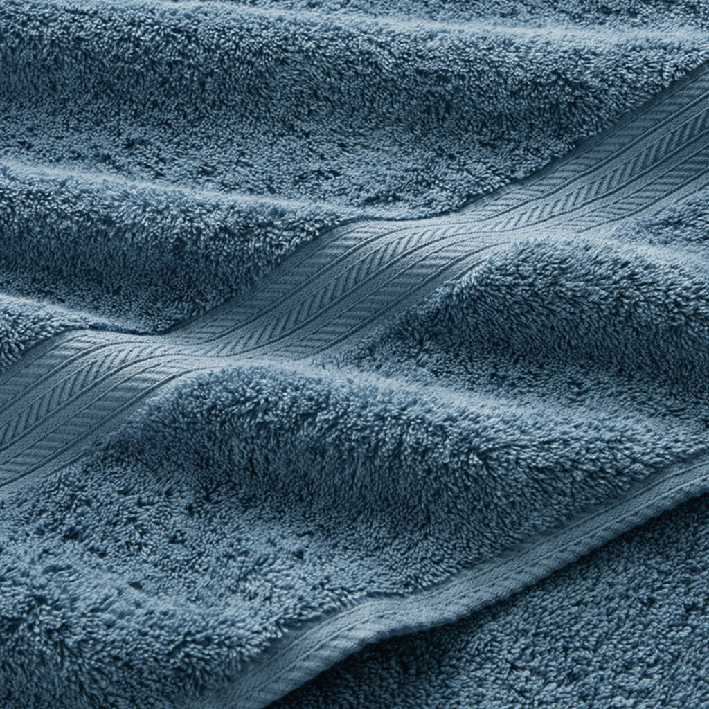 Renaissance Egyptian Cotton Bath Towels Collection in Denim