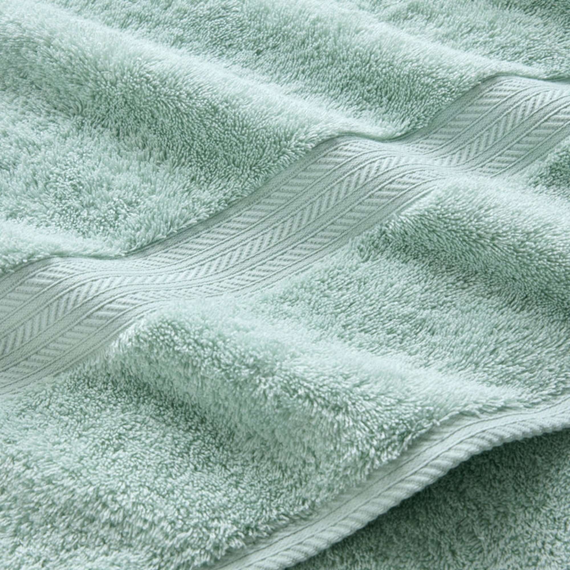 Renaissance Egyptian Cotton Bath Towels Collection in Eggshell Blue
