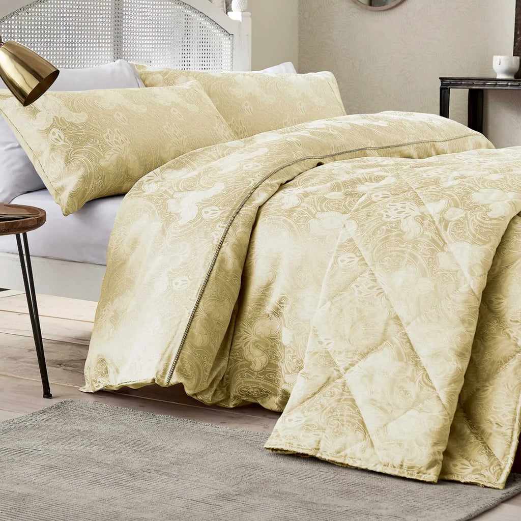 Ashbee Square Filled Cushion in Soft Gold