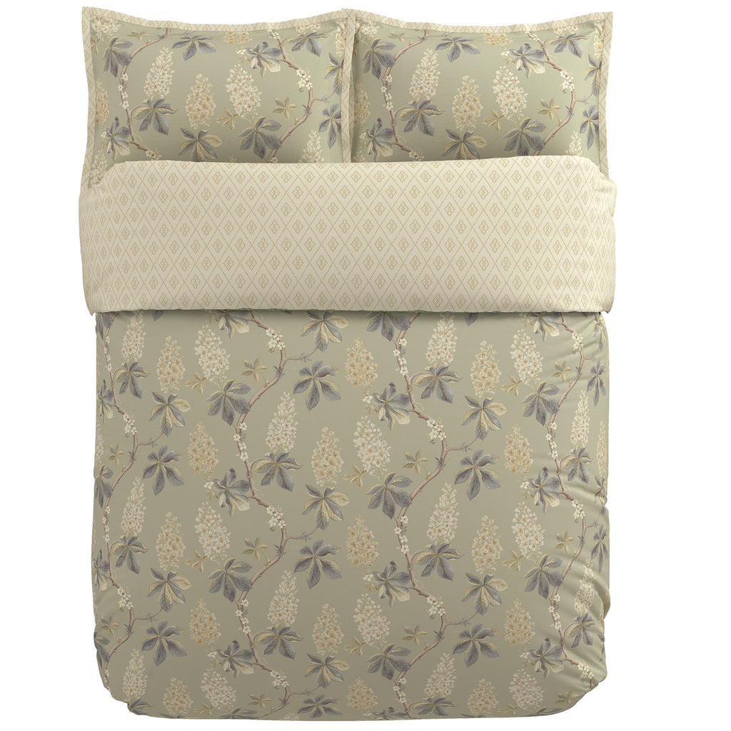 Chestnut Tree Duvet Cover Set in Grey Blue & Sage