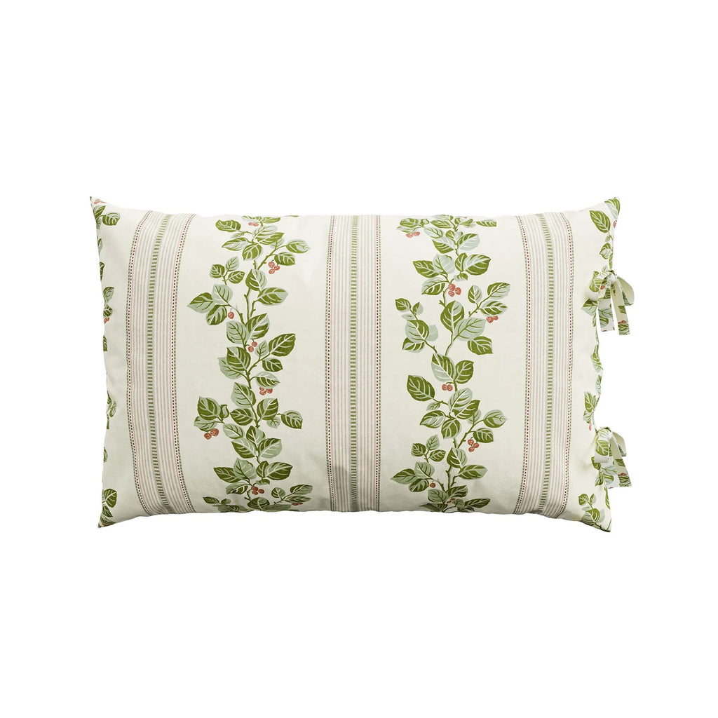 Cobnut Stripe Duvet Cover Set in Leaf Green