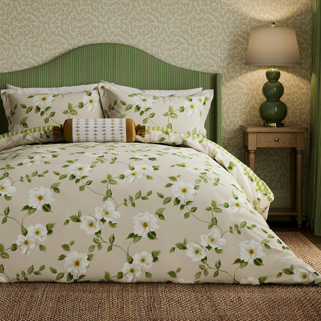 Poets Rose Duvet Cover Set in Linen