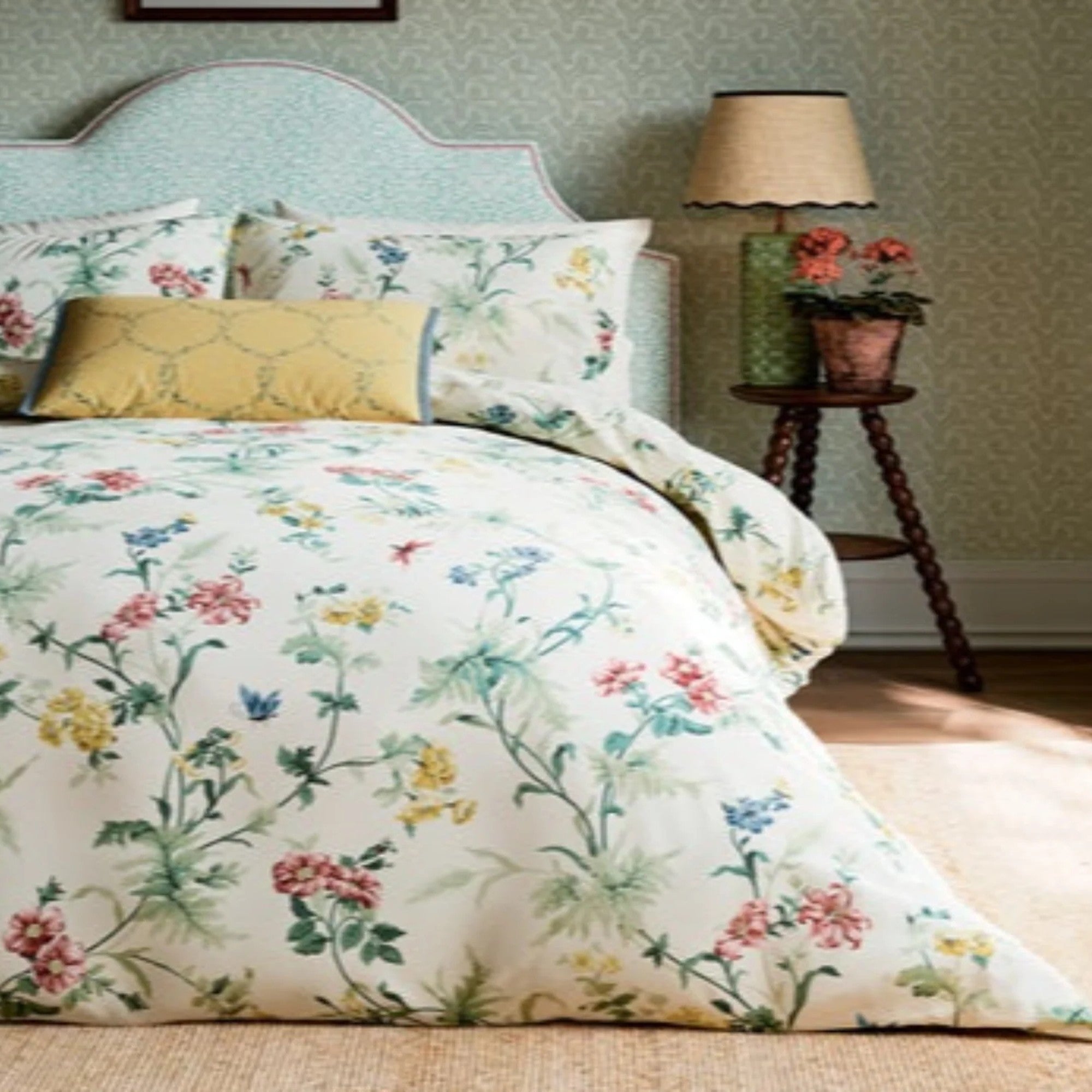 Sanderson "Primrose Hill" Duvet Cover in Green