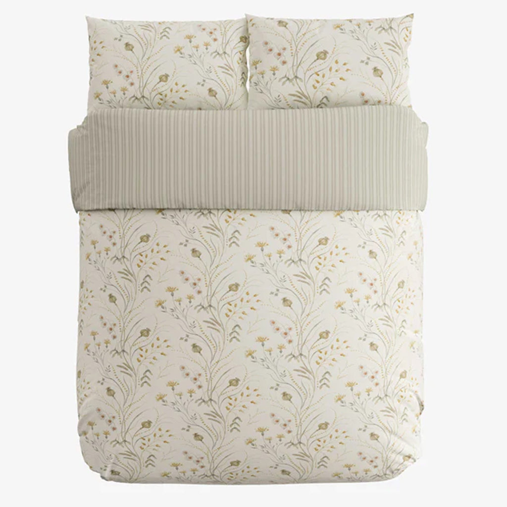 Summer Harvest Duvet Cover Set in Ochre & Mist