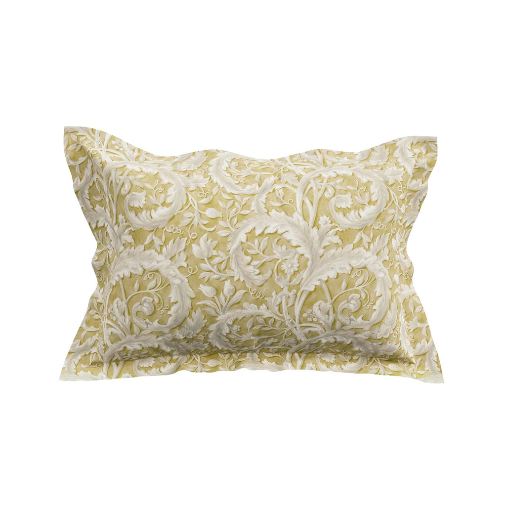 Tila Lime Filled Cushion in Gold