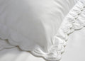 Christy "Scallop Edge" Filled Cushion in White