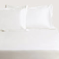 1200 TC Sateen Fitted Sheet in Snow