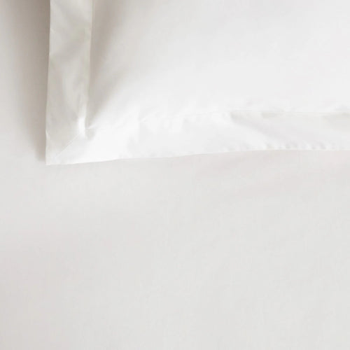 1200 TC Sateen Fitted Sheet in Snow
