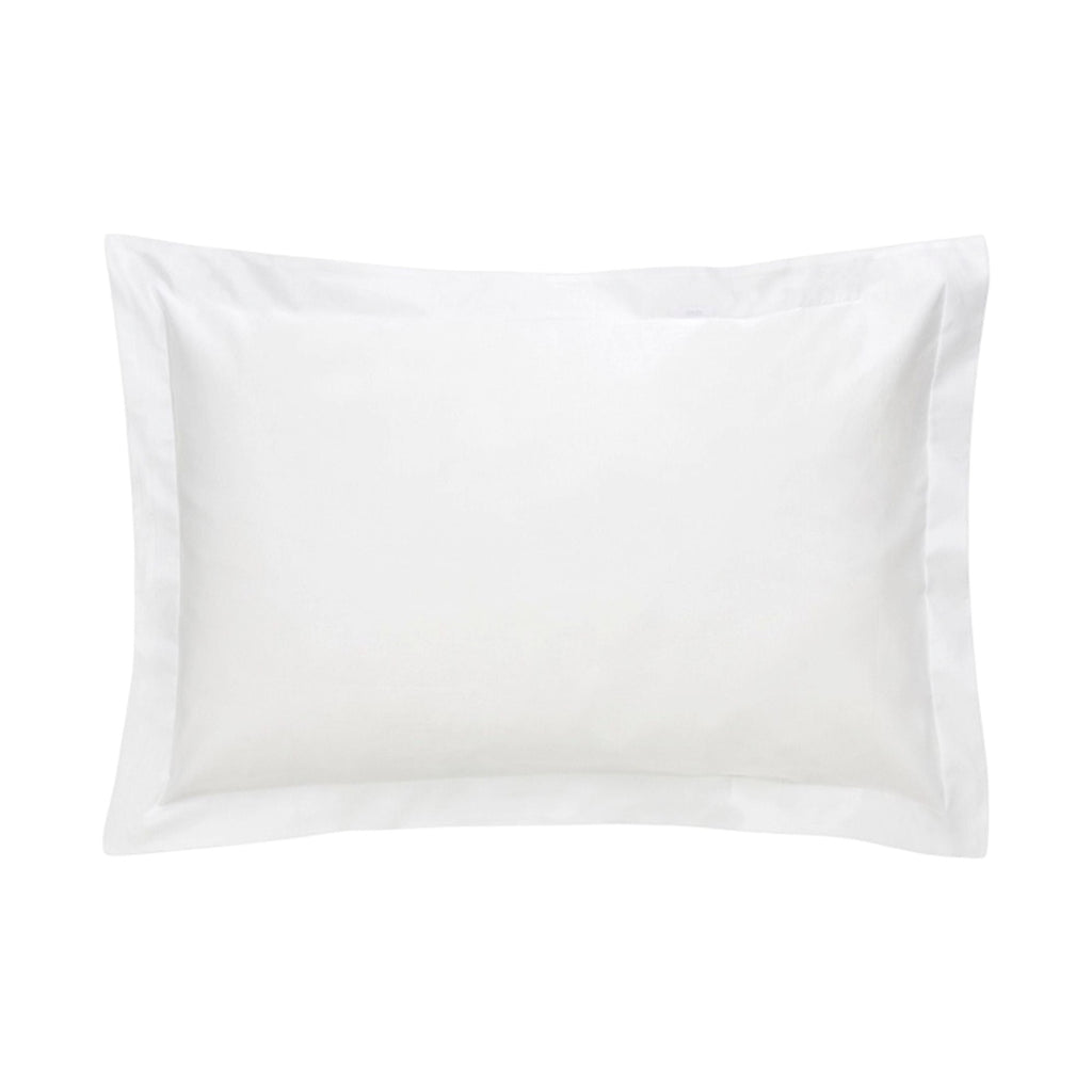 500 TC Cotton Sateen Flat Sheet in Snow