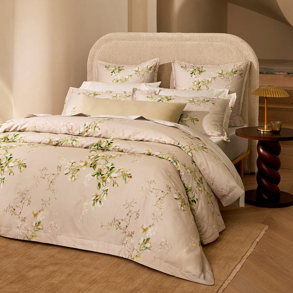 Maja Duvet Cover Set in Beige