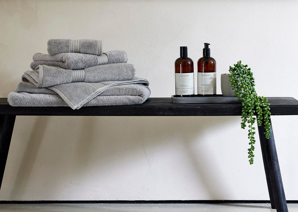 Christy "Supreme" Bath Towels & Mat Collection in Silver