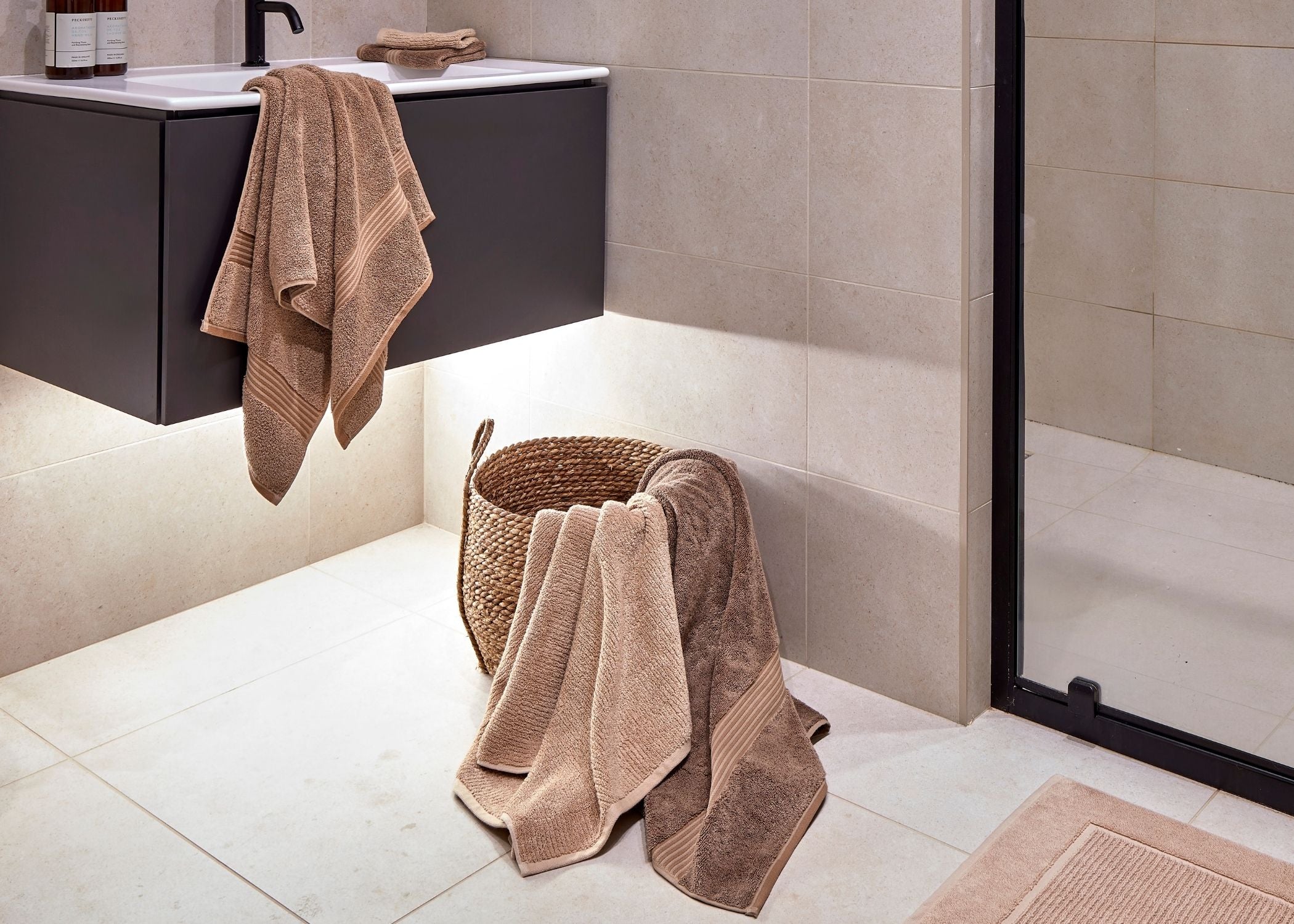 Christy "Supreme" Bath Towels & Mat Collection in Stone