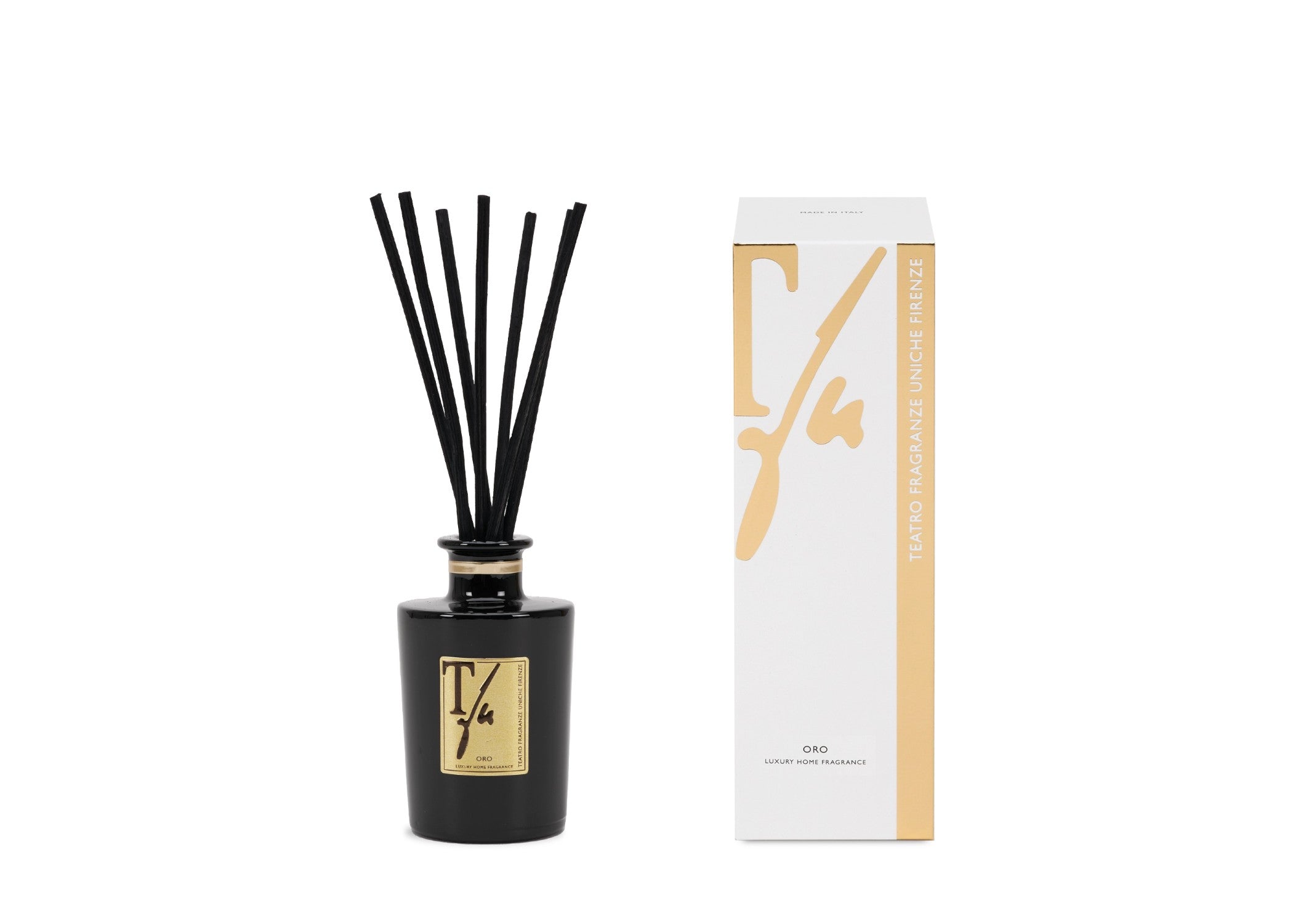 Teatro "Oro" Diffuser with Bamboo Sticks (100 ml - 500 ml)