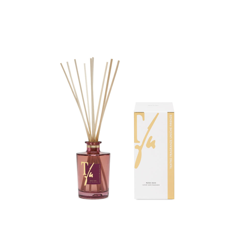 Rose Oud Diffuser with Bamboo Sticks