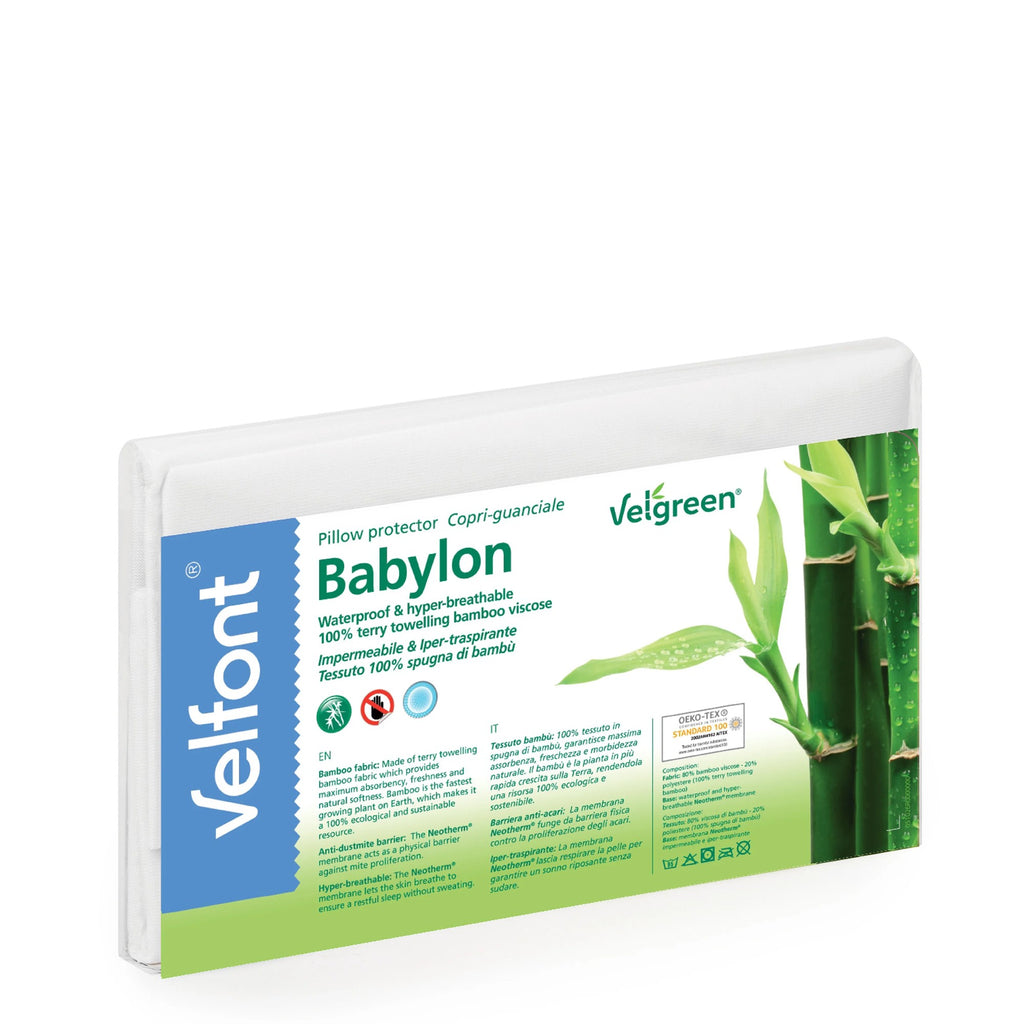 Velfont "Babylon" Pillow Protector in White