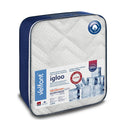 Velfont "Igloo" 100% Cotton Quilted Mattress Protector White