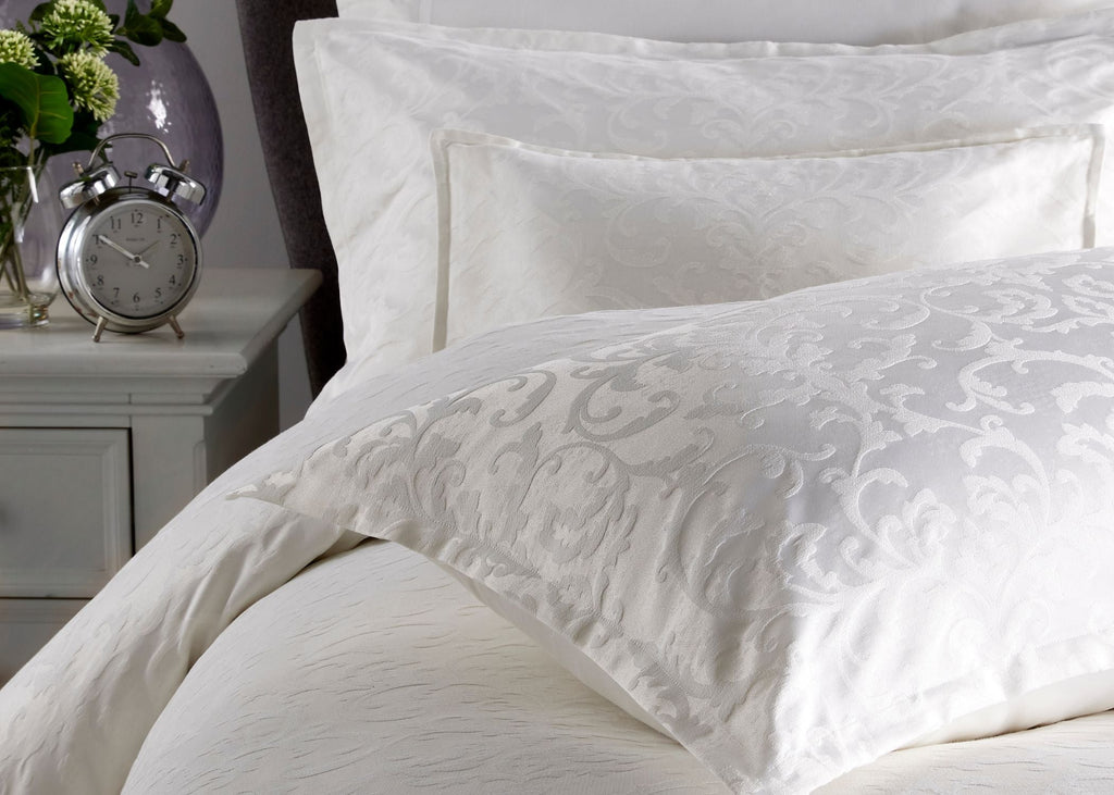 Christy "Venice" Jacquard 11 Pcs Comforter Set in White